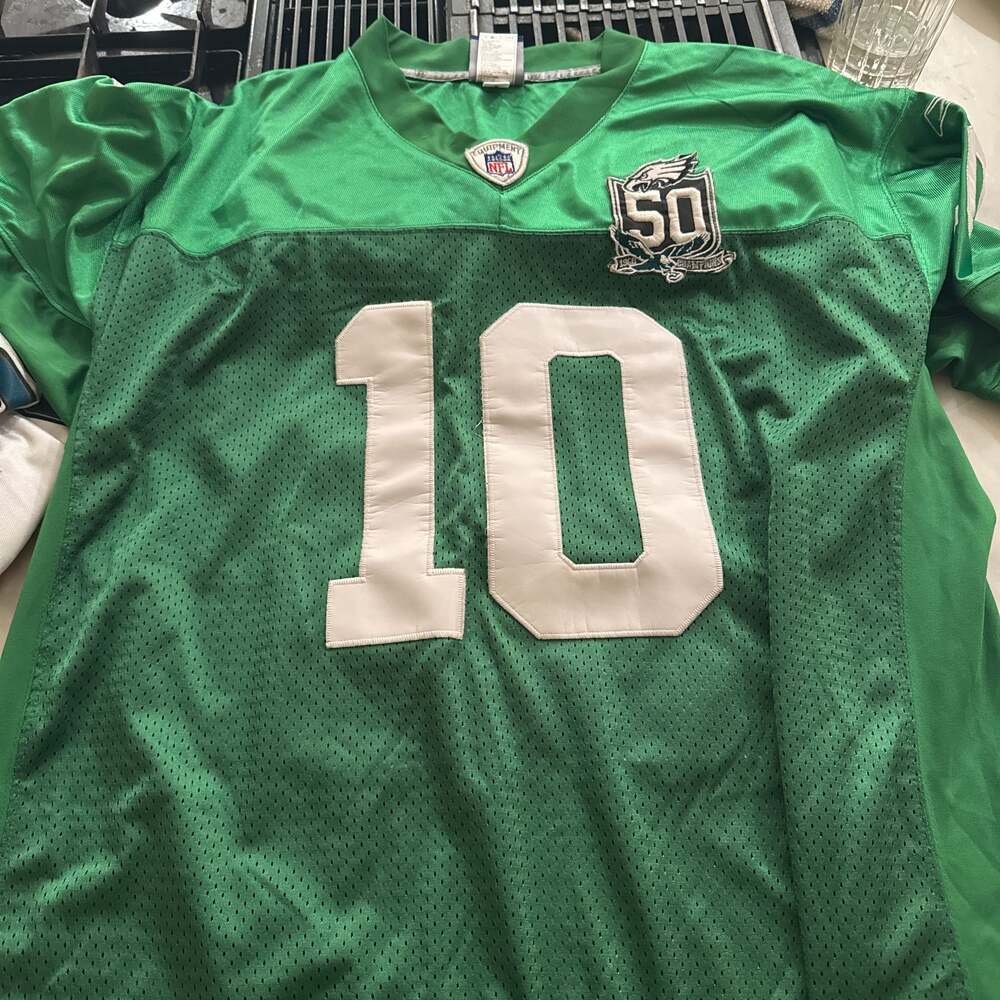 Vintage Reebok Philadelphia Eagles DeSean Jackson #10 Kelly Green Jersey Size 50